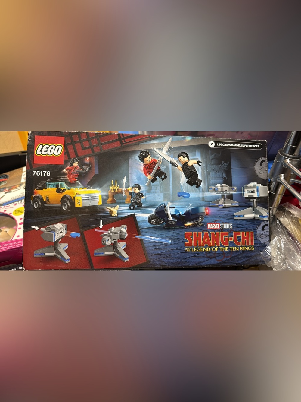 LEGO-style Kids Toys Ninja Battle Set - Blue and Black